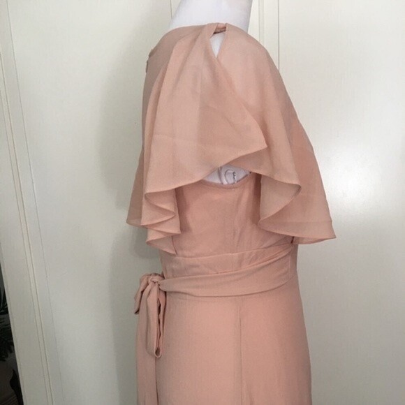 Lulus Dearly Loved Cream Pastel Flutter Sleeve Maxi Dress - Picture 11 of 16